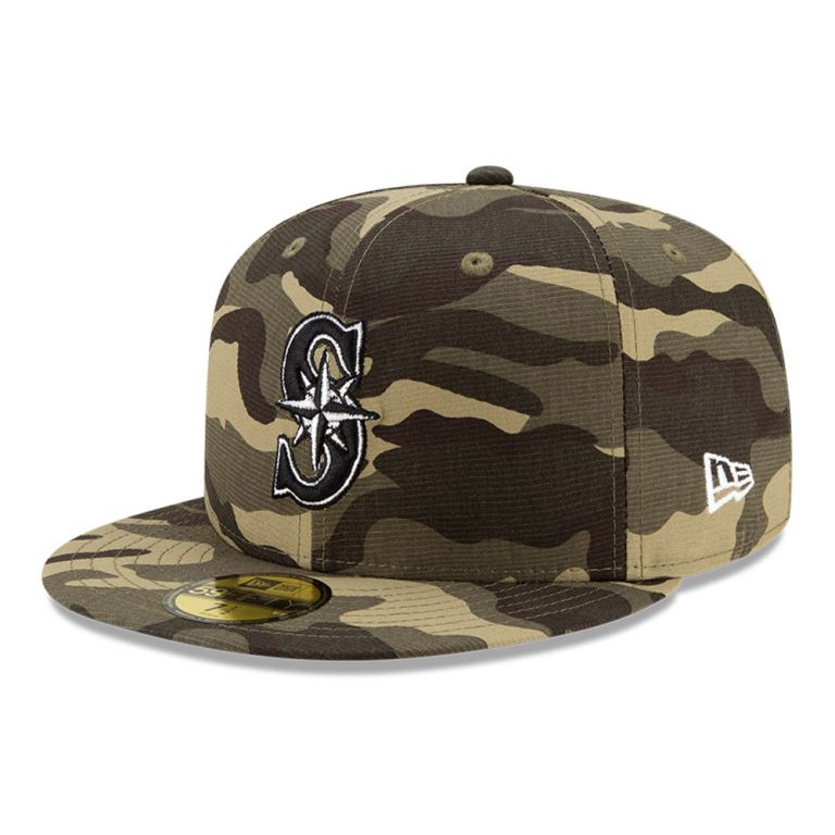 Gorras New Era Mlb Camuflados - Seattle Mariners MLB Armed Forces 59FIFTY 52687LUID